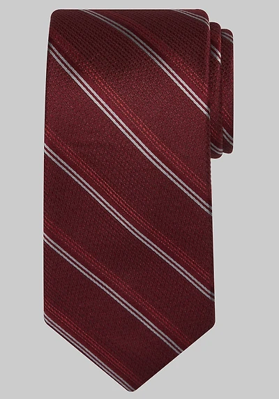 Men's Traveler Collection Smooth Stripe Tie at Jos. A. Bank, Red,