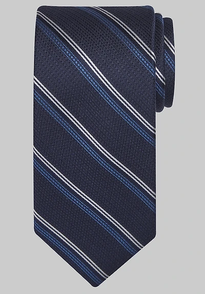 Men's Traveler Collection Smooth Stripe Tie at Jos. A. Bank, Blue/Navy,