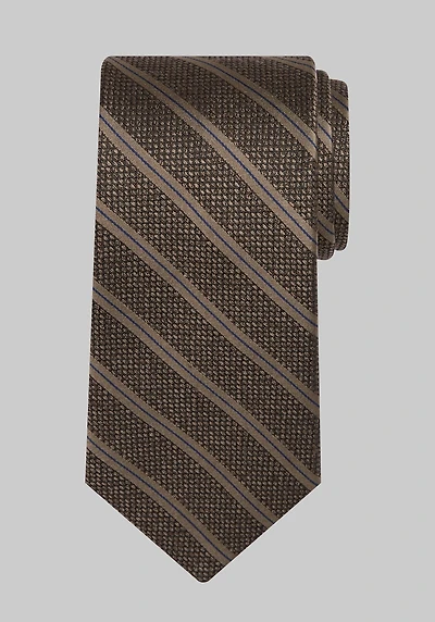 Men's Reserve Collection Knitter Stripe Tie at Jos. A. Bank, Brown,