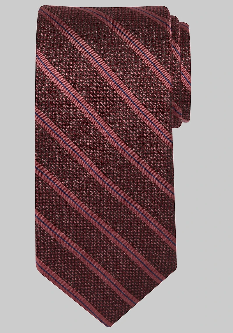 Men's Reserve Collection Knitter Stripe Tie at Jos. A. Bank, Burgundy,