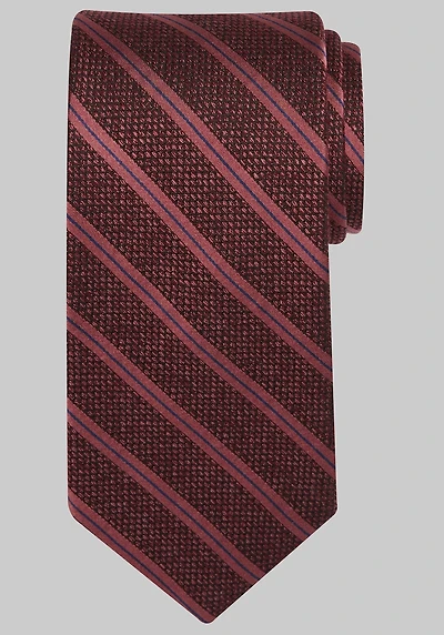 Men's Reserve Collection Knitter Stripe Tie at Jos. A. Bank, Burgundy,