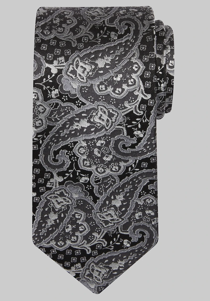 Men's Reserve Collection Filigree Paisley Tie at Jos. A. Bank, Black,