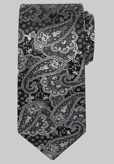 Men's Reserve Collection Filigree Paisley Tie at Jos. A. Bank, Black,