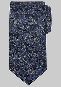 Men's Reserve Collection Hibiscus Floral Tie at Jos. A. Bank, Blue/Navy,