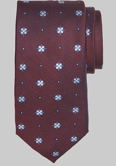 Men's Traveler Collection Flower Box Tie at Jos. A. Bank, Burgundy,