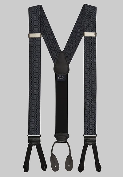 Men's Jos. A. Bank Box & Dot Formal Suspenders at Jos. A. Bank, Black,