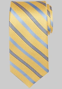 Men's Traveler Collection Two Lane Stripe Tie at Jos. A. Bank, Yellow,