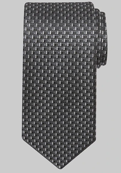 Men's Traveler Collection Building Block Neat Tie at Jos. A. Bank, Black,