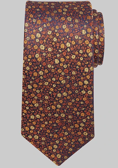 Men's Traveler Collection Millefiori Floral Tie at Jos. A. Bank, Orange,