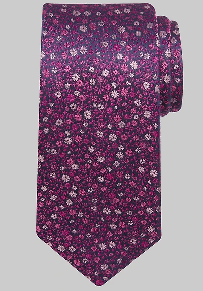 Men's Traveler Collection Millefiori Floral Tie at Jos. A. Bank, Fuchsia/Pink,