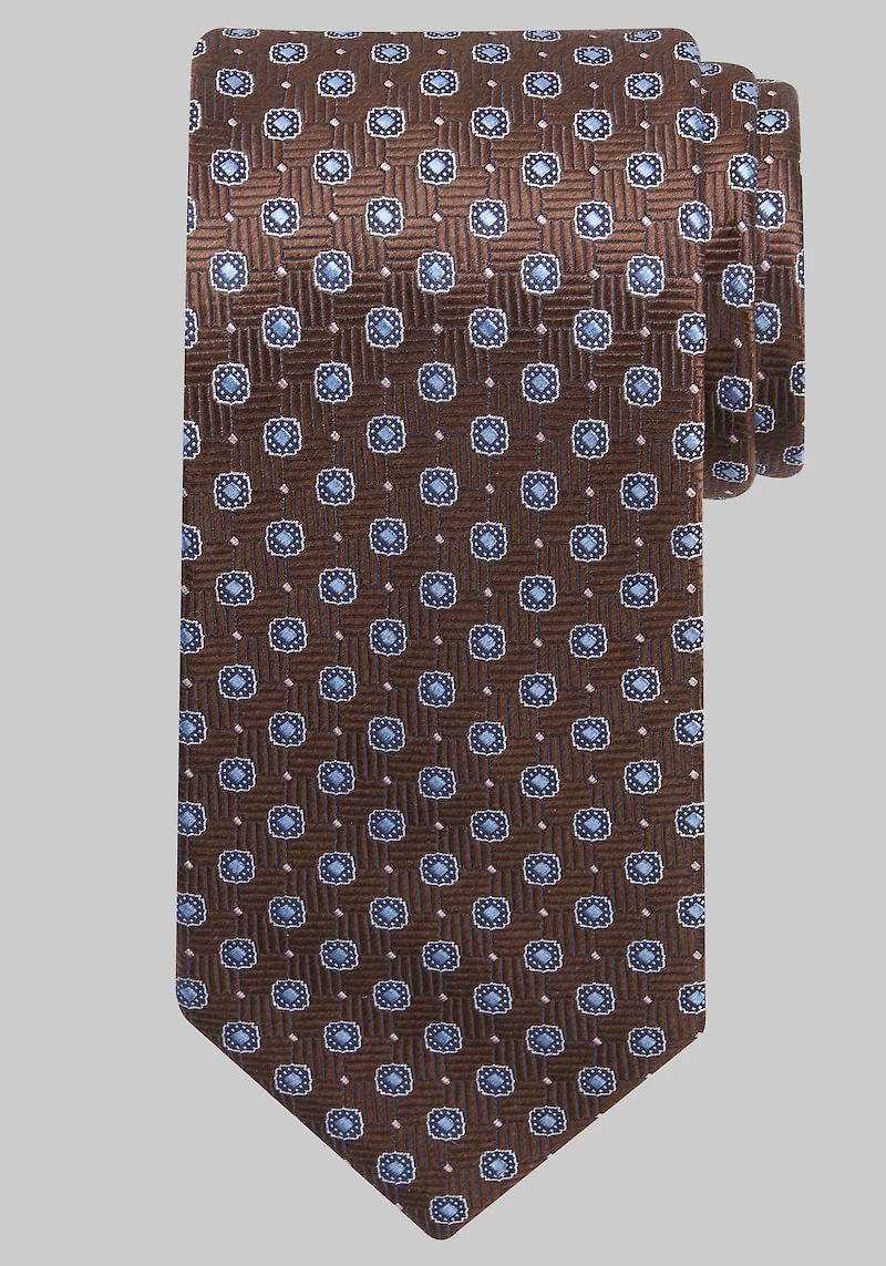 Men's Traveler Collection Complex Neat Tie at Jos. A. Bank, Brown,
