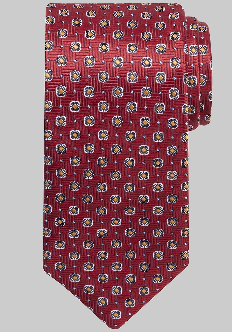 Men's Traveler Collection Complex Neat Tie at Jos. A. Bank, Red,