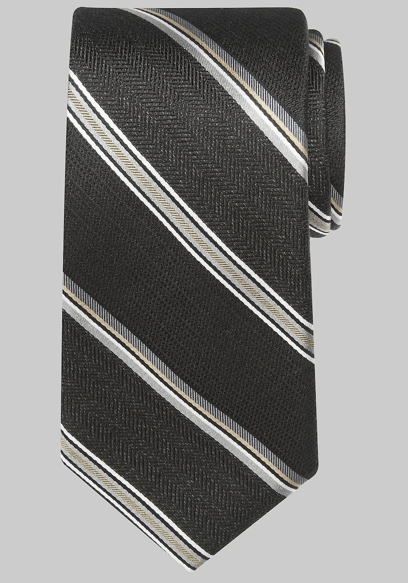 Men's Reserve Stripe Tie at Jos. A. Bank, Black,