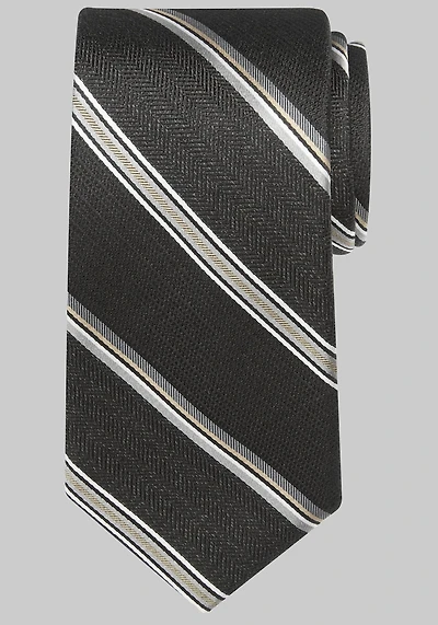 Men's Reserve Stripe Tie at Jos. A. Bank, Black,