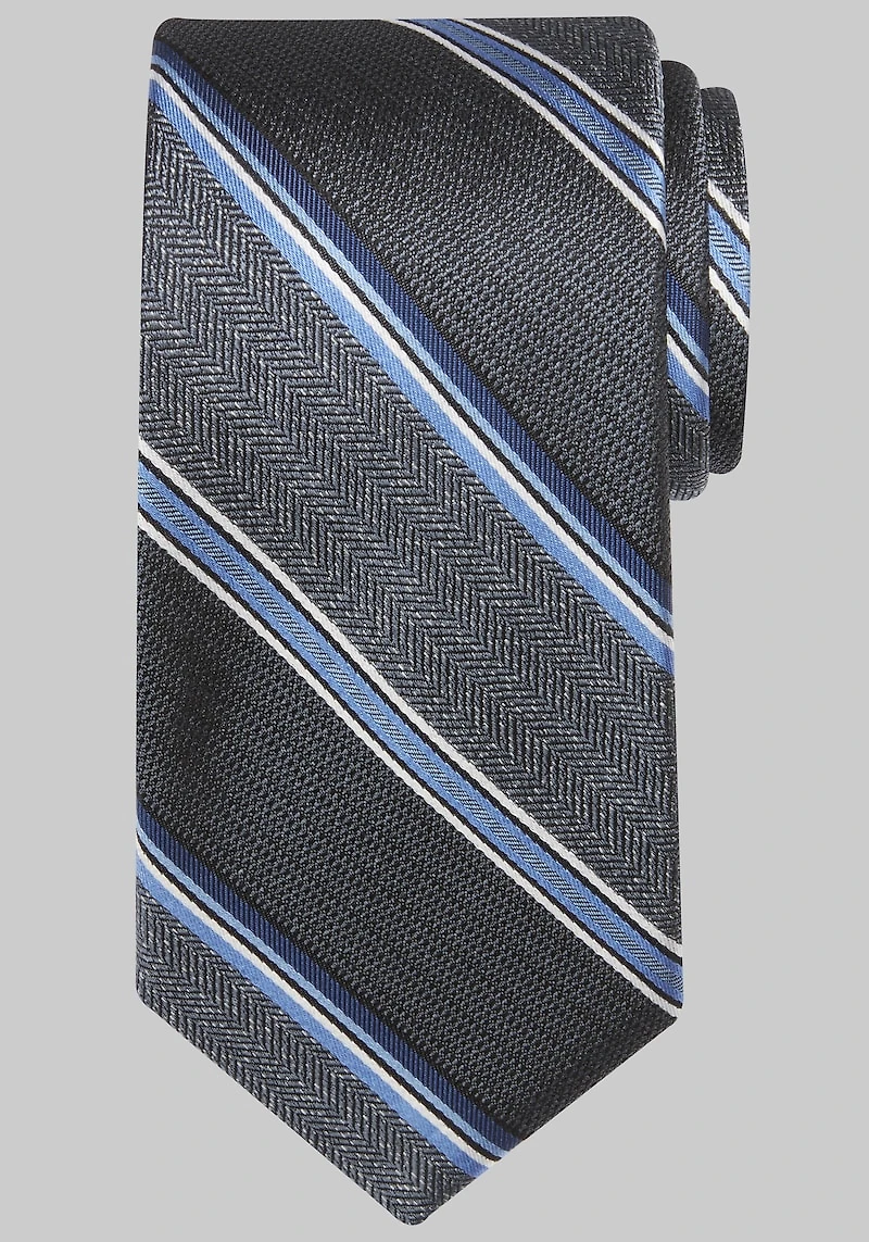 Men's Reserve Stripe Tie at Jos. A. Bank, Charcoal/Grey,