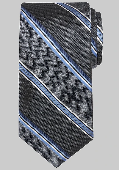 Men's Reserve Stripe Tie at Jos. A. Bank, Charcoal/Grey,