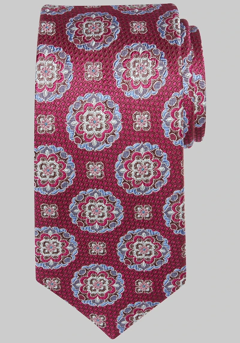 Men's Reserve Collection Mobile Medallion Tie at Jos. A. Bank, Fuchsia/Pink,
