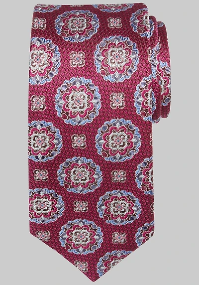 Men's Reserve Collection Mobile Medallion Tie at Jos. A. Bank, Fuchsia/Pink,