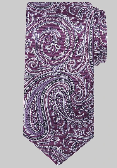 Men's Reserve Collection Ribbed Paisley Tie at Jos. A. Bank, Purple,