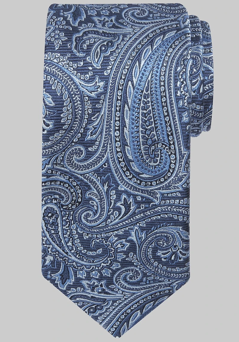 Men's Reserve Collection Ribbed Paisley Tie at Jos. A. Bank, Blue/Navy,