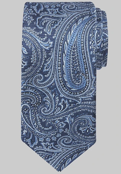 Men's Reserve Collection Ribbed Paisley Tie at Jos. A. Bank, Blue/Navy,