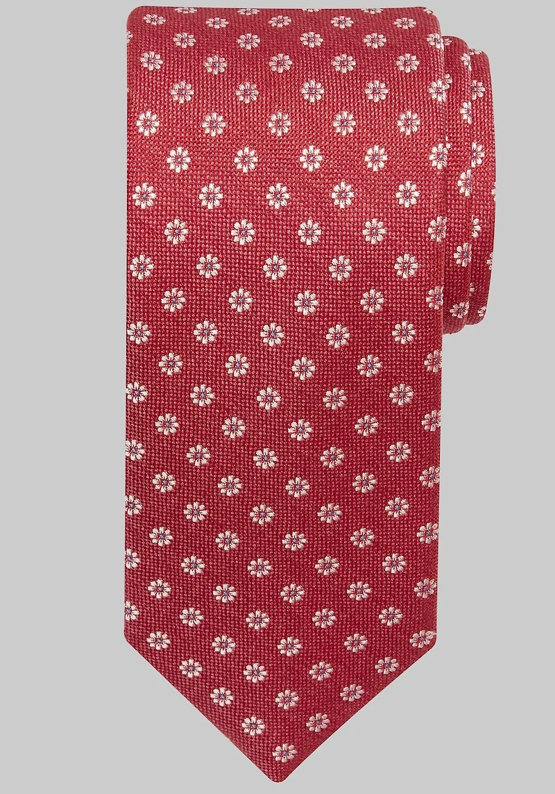 Men's Jos. A. Bank Marguerite Neat Tie at Jos. A. Bank, Red,