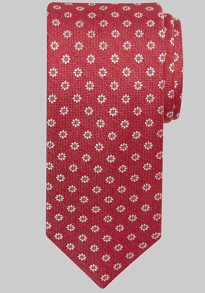 Men's Jos. A. Bank Marguerite Neat Tie at Jos. A. Bank, Red,