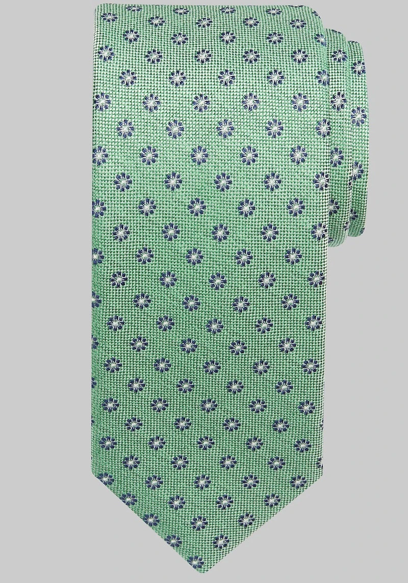 Men's Jos. A. Bank Marguerite Neat Tie at Jos. A. Bank, Green,