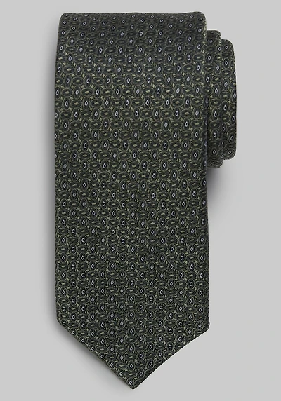Men's Jos A. Bank Micro Neat Tie at Jos. A. Bank, Green/Olive,