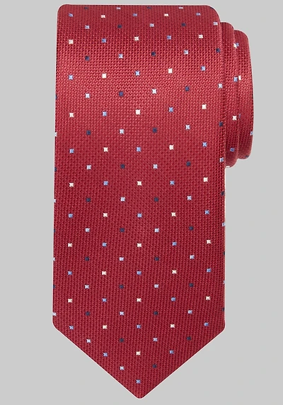 Men's Traveler Collection Pin Dot Tie at Jos. A. Bank, Red,