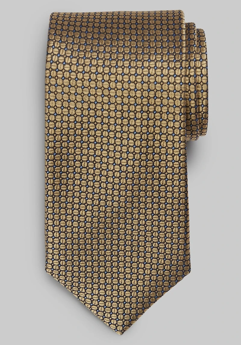 Men's Traveler Collection Double Dot Neat Tie at Jos. A. Bank, Gold,