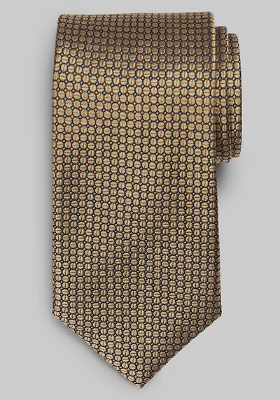 Men's Traveler Collection Double Dot Neat Tie at Jos. A. Bank, Gold,