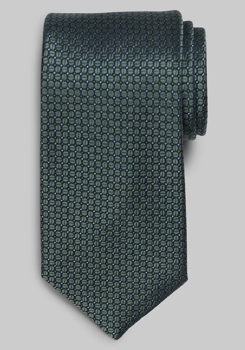 Men's Traveler Collection Double Dot Neat Tie at Jos. A. Bank, Green,