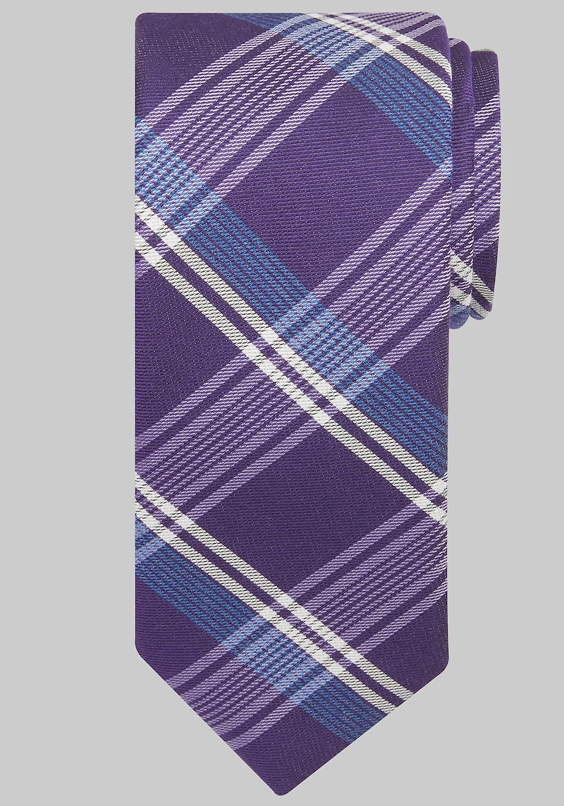 Men's Jos. A. Bank Peaceful Plaid Tie at Jos. A. Bank, Purple,