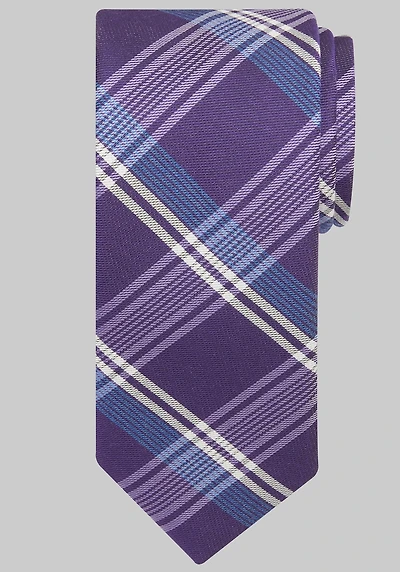 Men's Jos. A. Bank Peaceful Plaid Tie at Jos. A. Bank, Purple,