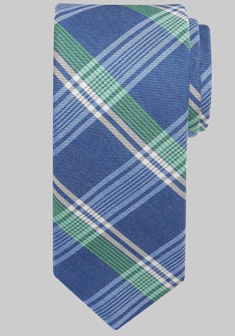 Men's Jos. A. Bank Peaceful Plaid Tie at Jos. A. Bank, Blue,