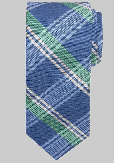 Men's Jos. A. Bank Peaceful Plaid Tie at Jos. A. Bank, Blue,