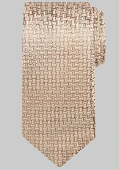 Men's Traveler Collection Mini Linked Geo Tie at Jos. A. Bank, Taupe,