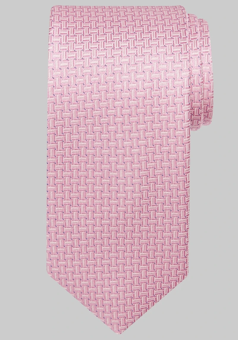 Men's Traveler Collection Mini Linked Geo Tie at Jos. A. Bank, Pink,