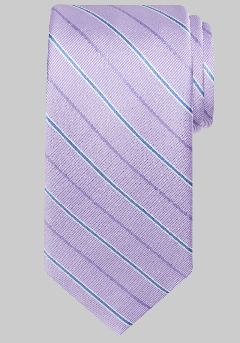 Men's Traveler Collection Stripe Tie at Jos. A. Bank, Purple,