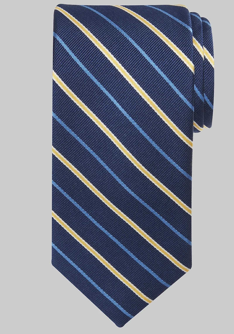 Men's Traveler Collection Stripe Tie at Jos. A. Bank, Blue/Navy,