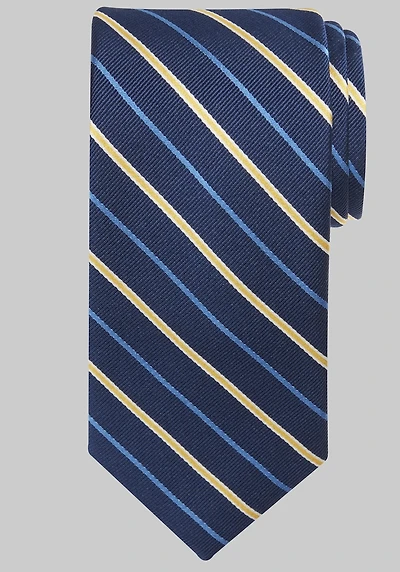 Men's Traveler Collection Stripe Tie at Jos. A. Bank, Blue/Navy,