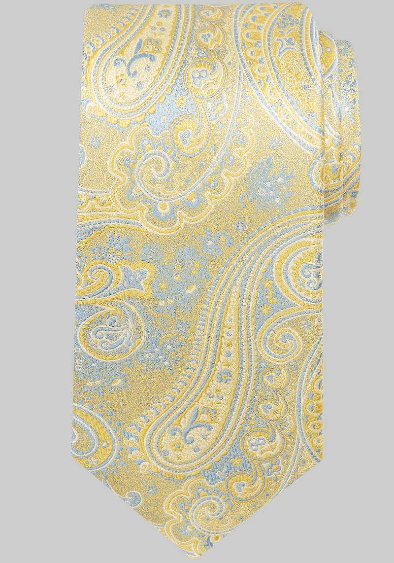 Men's Traveler Collection Meander Paisley Tie at Jos. A. Bank, Yellow,