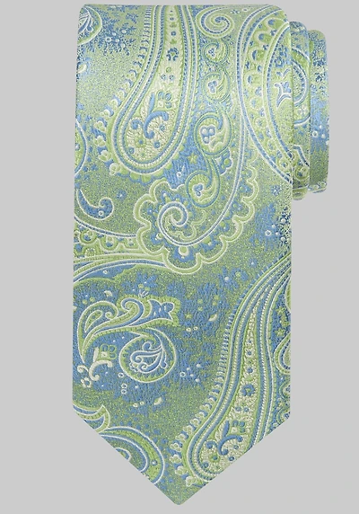 Men's Traveler Collection Meander Paisley Tie at Jos. A. Bank, Green,