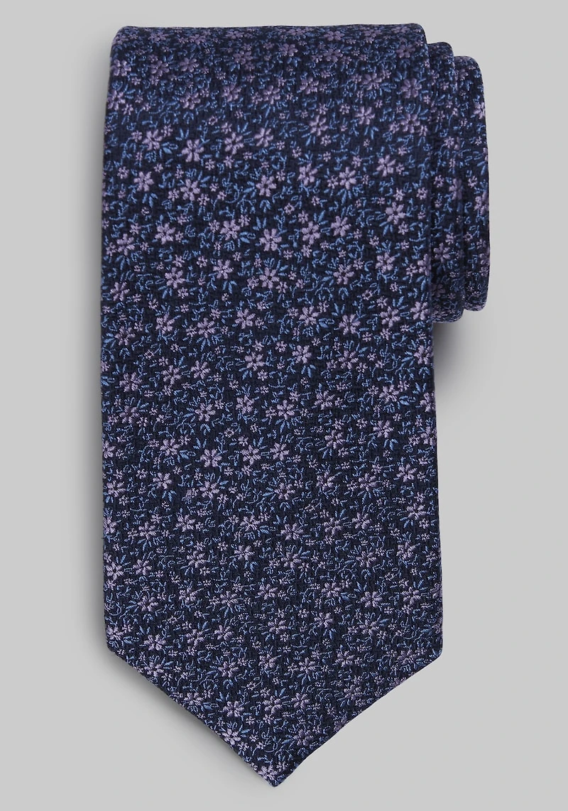 Men's Traveler Collection Woodland Floral Tie at Jos. A. Bank, Purple,