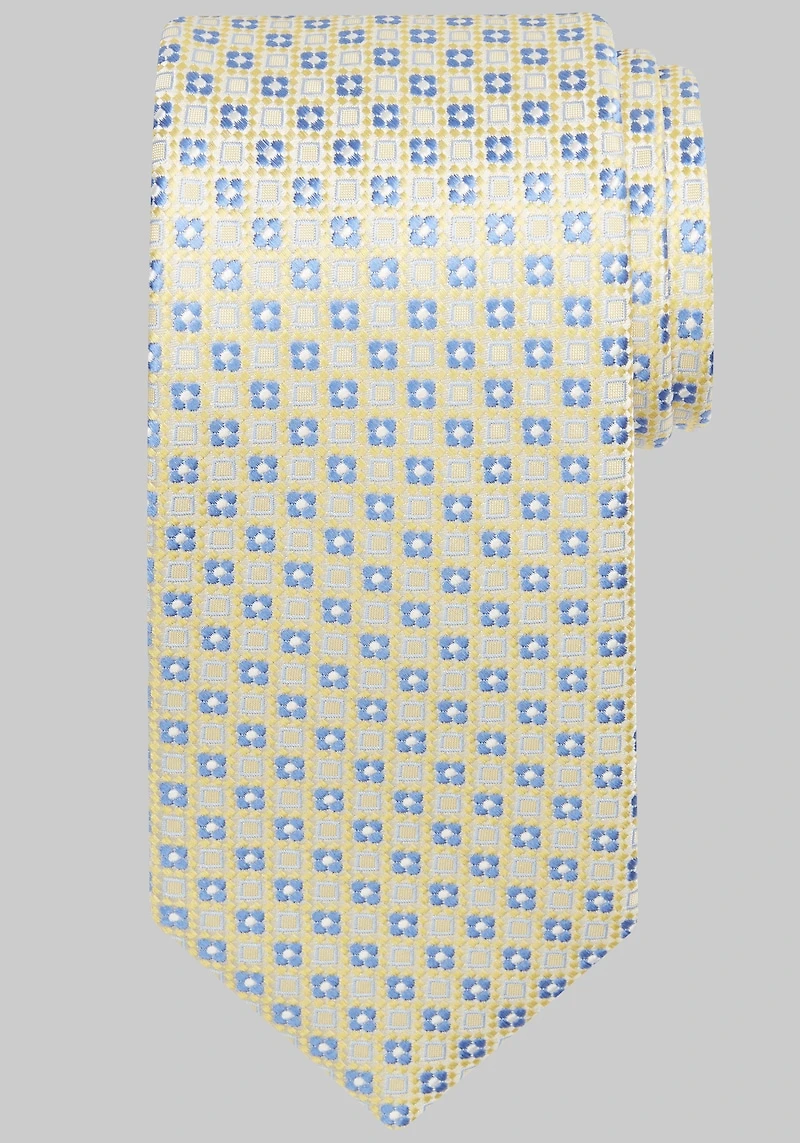 Men's Traveler Collection Quadrifoglio Neat Tie at Jos. A. Bank, Yellow,