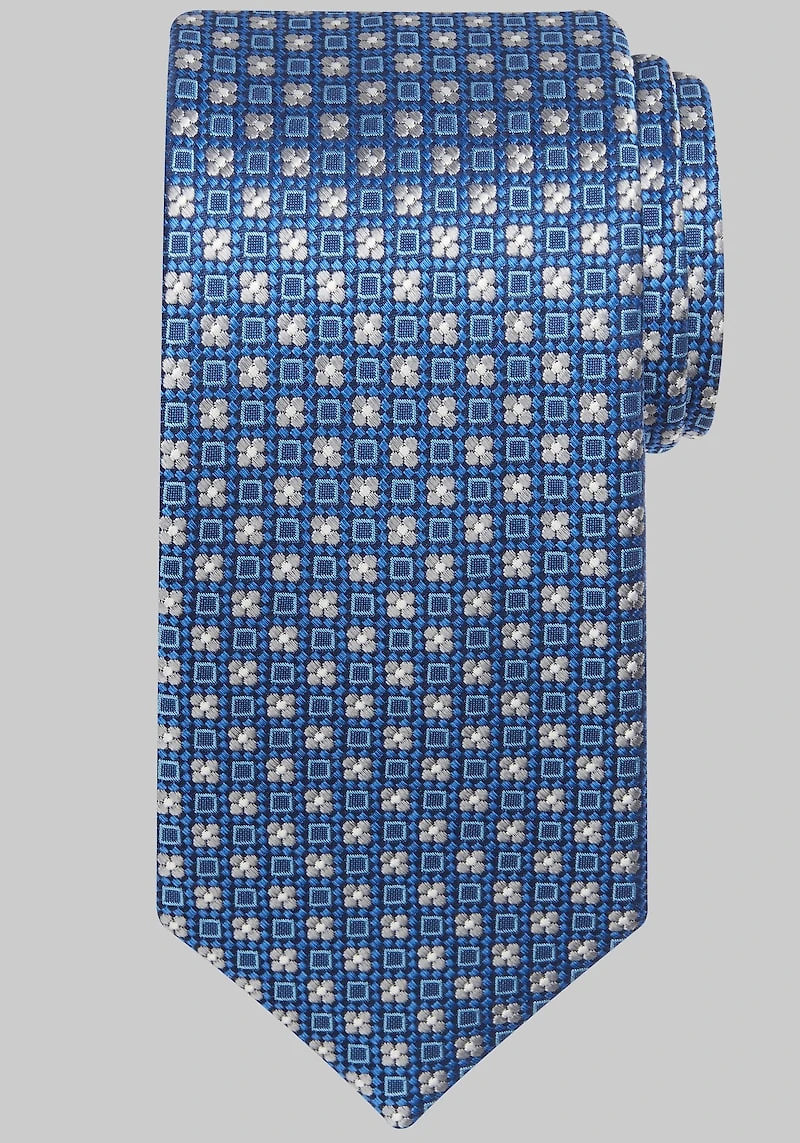 Men's Traveler Collection Quadrifoglio Neat Tie at Jos. A. Bank, Blue,