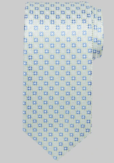 Men's Traveler Collection Quadrifoglio Neat Tie at Jos. A. Bank, Green,