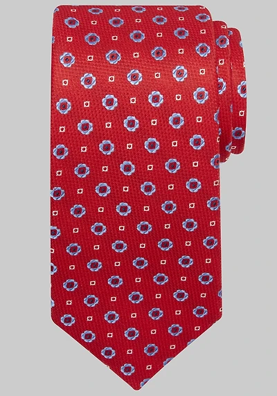 Men's Traveler Collection Neat Octagon Tie at Jos. A. Bank, Red,