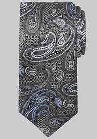Men's Reserve Collection Textural Paisley Tie at Jos. A. Bank, Charcoal/Grey,